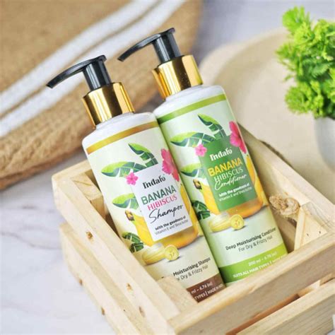 Buy Banana Shampoo for Dry Hair | Hibiscus Shampoo for Hair Growth | Indalo