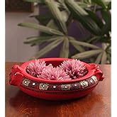 Shabana Art Potteries Handmade Earthenware Decorative Bowl/Ganesha Urli ...