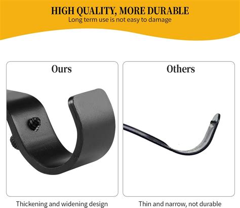 Anndason Heavy Duty Adjustable Curtain Rod Brackets India | Ubuy