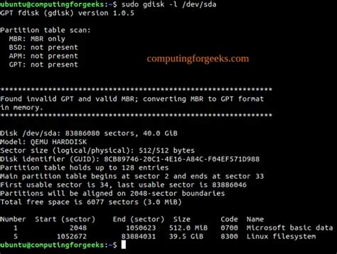 Image result for Check Drive Partitions On Linux