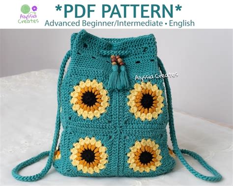 Crochet backpack on sale