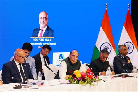 Raksha Mantri Shri Rajnath Singh addresses the maiden India-Australia ...