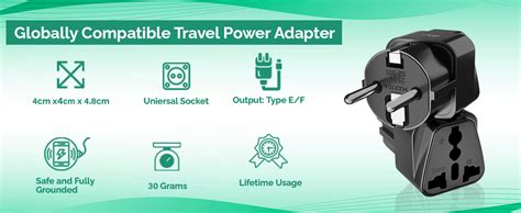 rts India to Europe Adapter for European Outlets European Plug Adapter ...