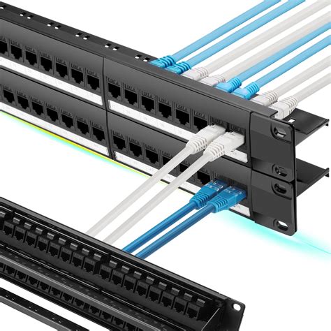 Buy Patch Panel 48 Port Cat6 with Inline Keystone 10G Support, Rapink ...