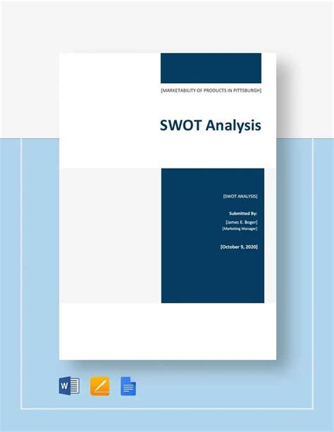 SWOT Analysis Template Examples 的图像结果