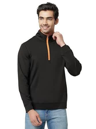 Buy Glito Polyester Solid Half Zipper Upper Activewear Jacket for Men ...