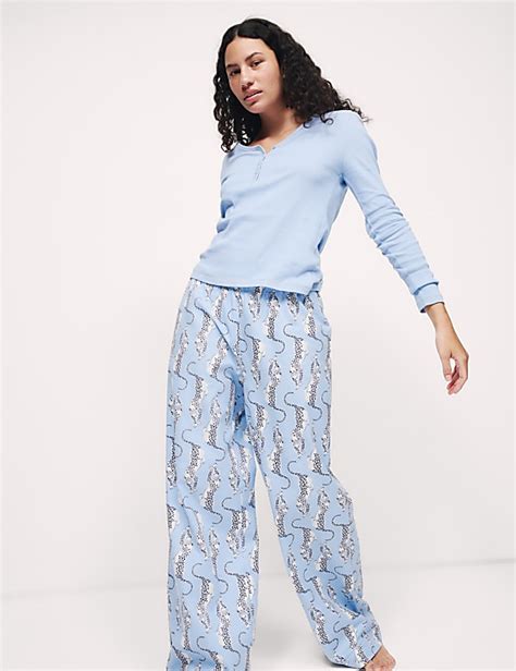 Buy Pure Cotton Printed Pyjama Set at Marks & Spencer