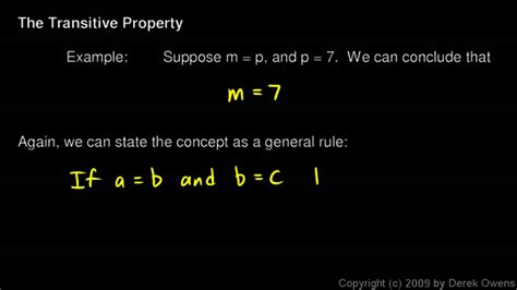 Image result for Transitive Property Proof