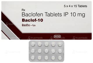 Baclof 10 Tablet 15 - Uses, Side Effects, Dosage, Price | Truemeds