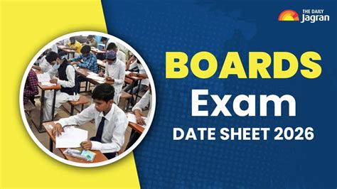 Board Exam Date Sheet 2026: Check Class 10, 12 CBSE, ICSE, Maharashtra ...
