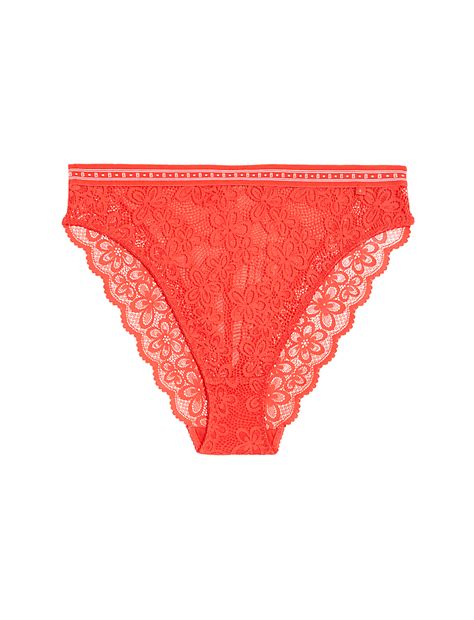 Buy Cleo Lace High Waisted High Leg Knickers at Marks & Spencer