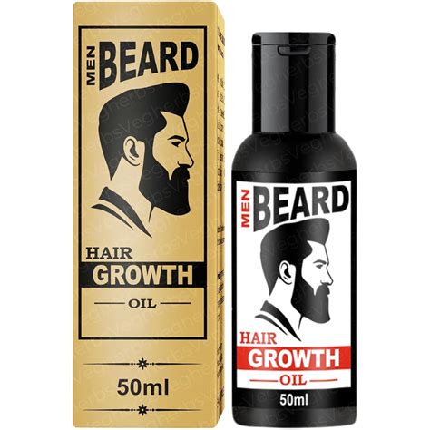 VegHerbs Beard & Hair Growth Oil, 50ml | Natural Hair Oil for Thicker ...