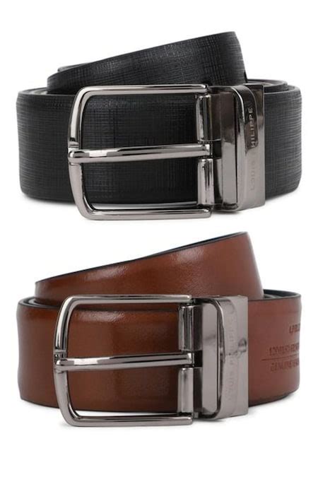 Black Textured Leather Belts - Selling Fast at Pantaloons.com