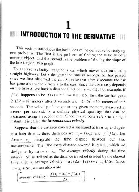 Introduction to the derivative - 1 HITII INTRODUCTIONTO THE DERIVATIVE ...