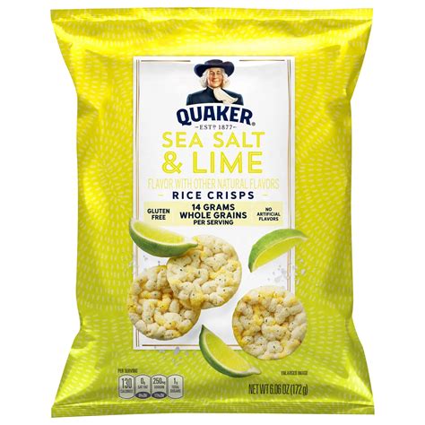 Quaker Sea Salt & Lime Rice Crisps - Shop Rice cakes at H-E-B