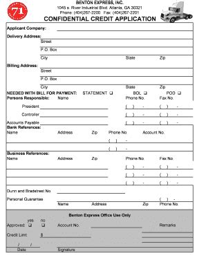 Benton Express Payments Mailing Address Form - Fill and Sign Printable ...