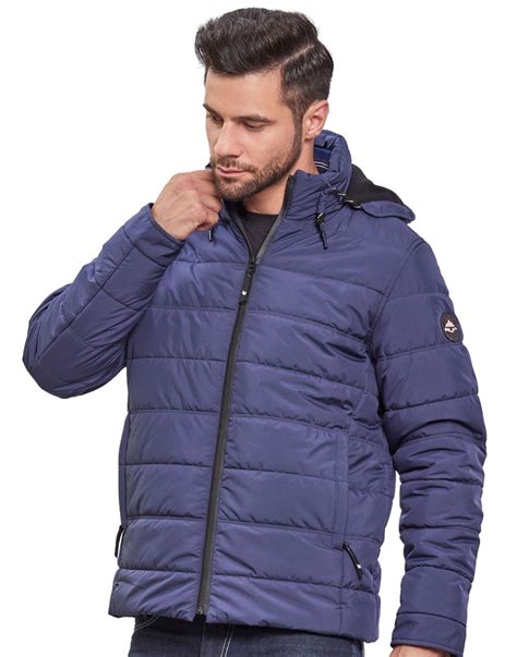 Shop Men Jacket Navy Parka at Woollen Wear
