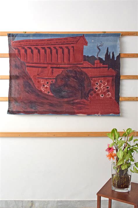 Temple of Artemis Natural Dye Painting Wall Art Hanging Online ...