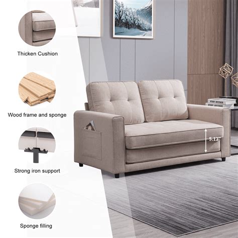 Na Na BALUS Loveseat Sleeper Sofa, Convertible Futon Sofa India | Ubuy