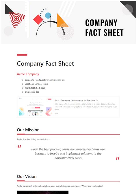 Best One Pager Examples with Easy Templates! - Bit.ai Blog