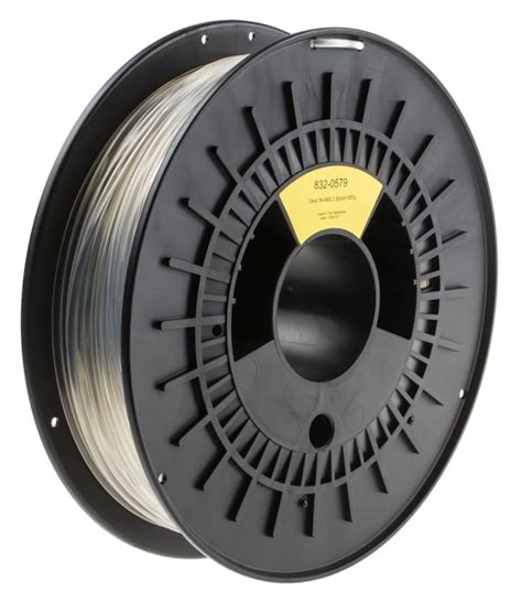 RS PRO | RS PRO 2.85mm Transparent M-ABS 3D Printer Filament, 500g ...