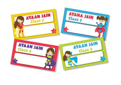 School Book Label Stickers - Wonder Woman / Label Shabel – Labelshabel