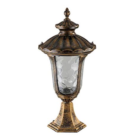 Buy KUXY Modern Traditional Classic Patio Lotus Column Lamp Europe ...