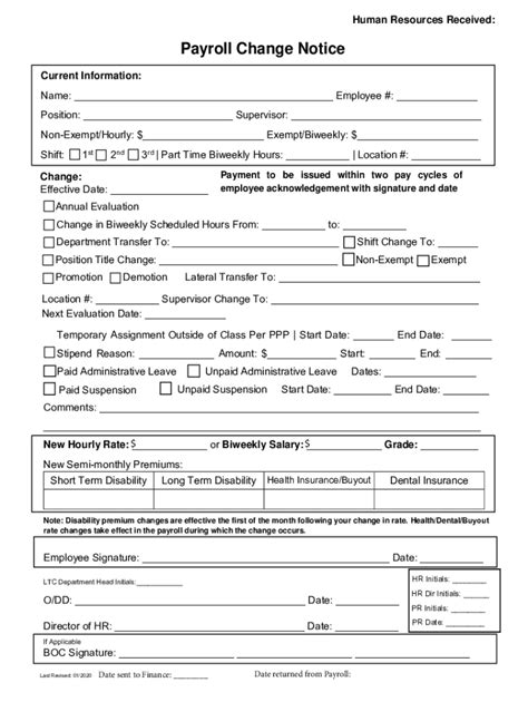 Fillable Online Hampshire College Human Resources Change Form ( ... Fax ...