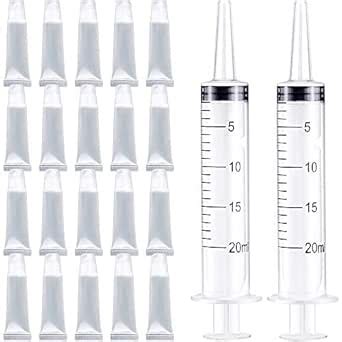 20Pcs Empty Refillable 10ml Mini Clear Lip Gloss Balm Cosmetic ...
