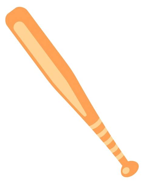 Baseballschläger-Symbol Cartoon-Ausrüstung für Sportspiele | Premium Vektor