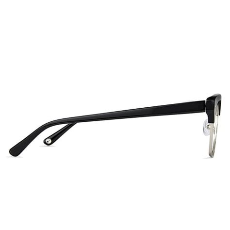 Buy Silver Black Full Rim Clubmaster John Jacobs Rich Acetate JJ E13026 ...