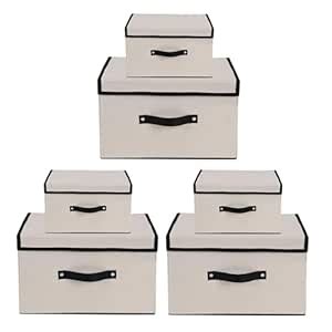 Kuber Industries Pack of 6 Clothes Drawer Organiser For Wardrobe with ...