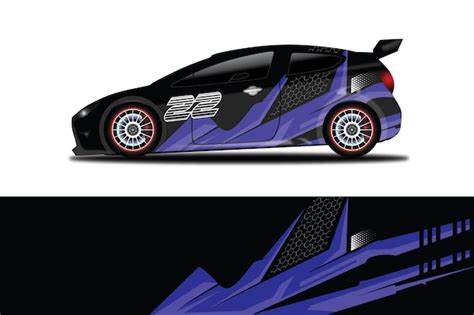 Car decal wrap design vector | Premium Vector