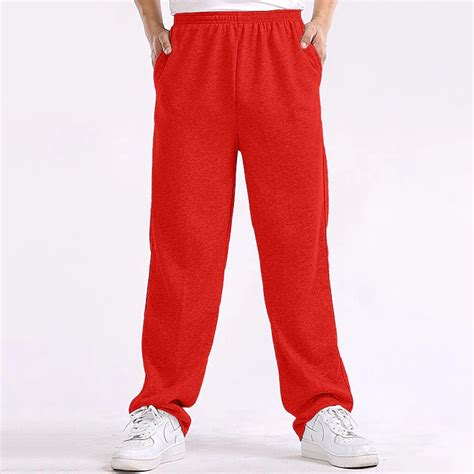 Men's Sweatpants Fleece Pants Trousers Casual Pants Straight Leg ...