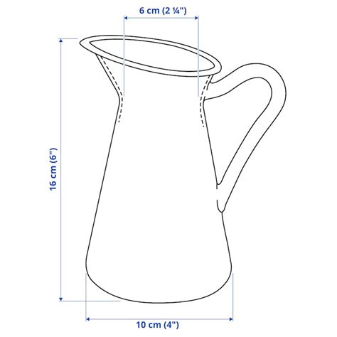 SOCKERÄRT vase/jug, white, 16 cm (6") - IKEA