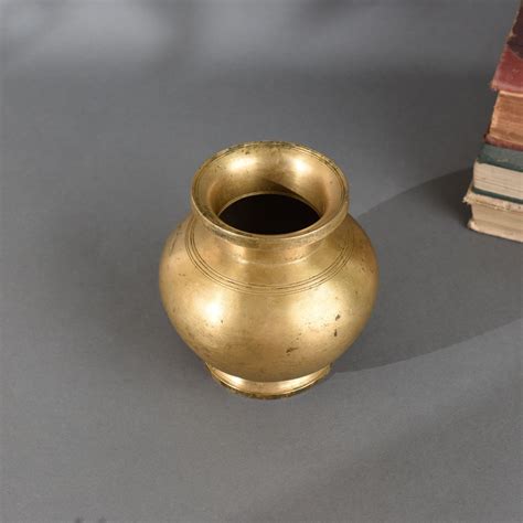 Traditional Brass Holy Water Pot in Antique Finish for Pooja & Home Decor
