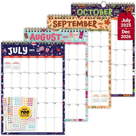 Decorably 18 Months Colorful Academic Vertical Wall India | Ubuy