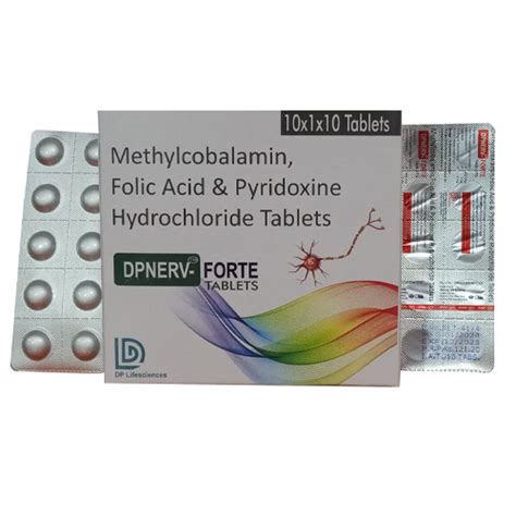 Dpnerv forte - Methylcobalamin, folic Acid & Pyridoxine Hydrochloride ...