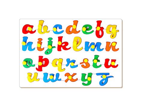 Jumbo Alphabets Cursive with Knob