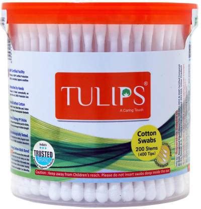 Tulips cotton swabs jar 200 stems - Price in India, Buy Tulips cotton ...