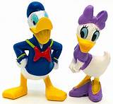 DAISY & DONALD DUCK Figure Set MICKEY MOUSE CLUBHOUSE Disney PVC TOY 2 ...