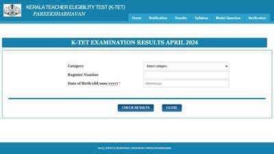 KTET 2024 Results Declared at ktet.kerala.gov.in: Check Direct Link ...