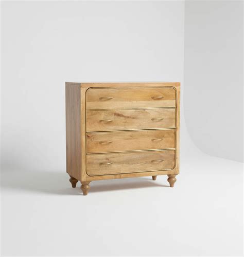 Aurora Vintage Solid Wood Chest of 4 Drawers– Simply Home