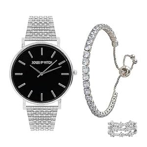 Buy Joker & Witch Stainless Steel Women Vika Love Triangle Analogue ...