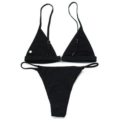 Sexy original solid color nylon swimsuit split bikini sets Sale ...