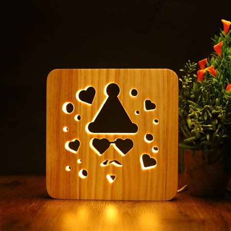 Wooden Love is in the Air Night Lamp – QuirkyStore.in
