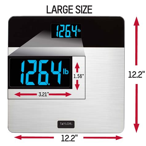 Buy Taylor Brushed Stainless Steel Scale with 400 lb Capacity Online at ...
