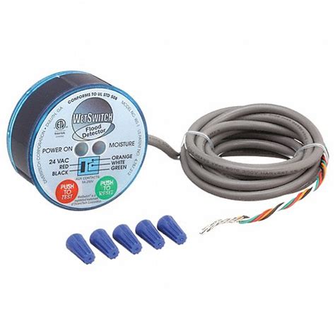 DIVERSITECH, Condensation Flood Detector Switch, 24V AC, Leak Detection ...
