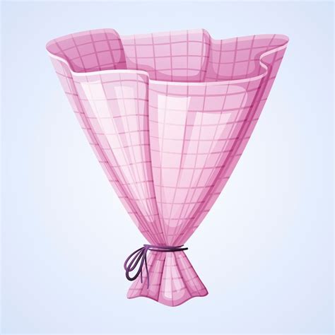 Vector pink wrapping paper or packaging for a bouquet of flowers ...
