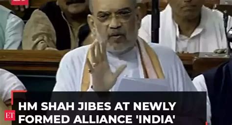 Amit shah speech: 'UPA was a good name, what was the need to change it ...